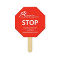 Digital Printed Stop Sign Stock Shape Mini Fans - Front & Back